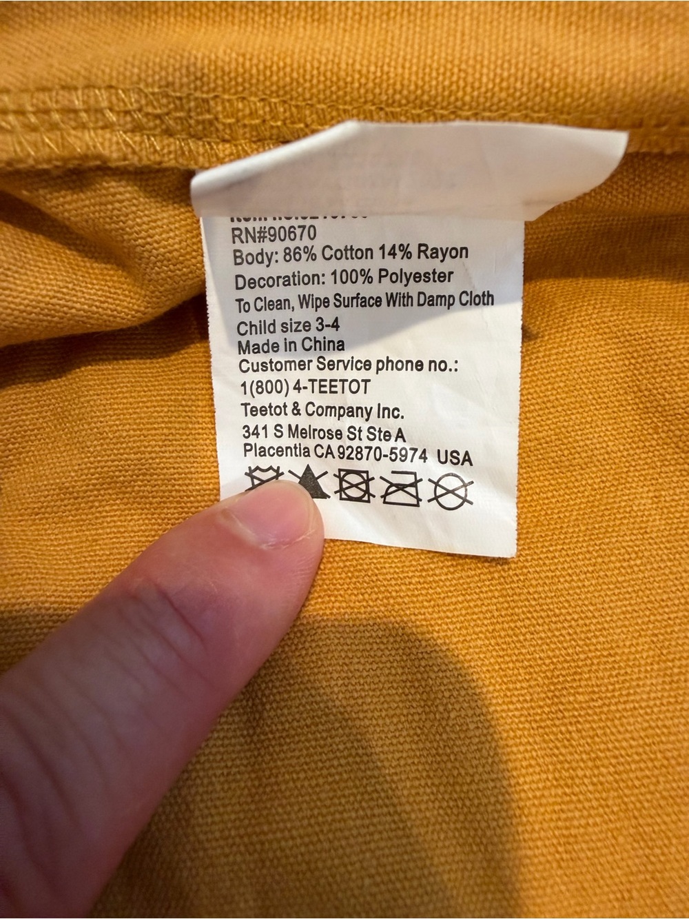 Kids Yellow Firefighter Costume Jacket and Pants size 3-4 - Picture 3 of 3